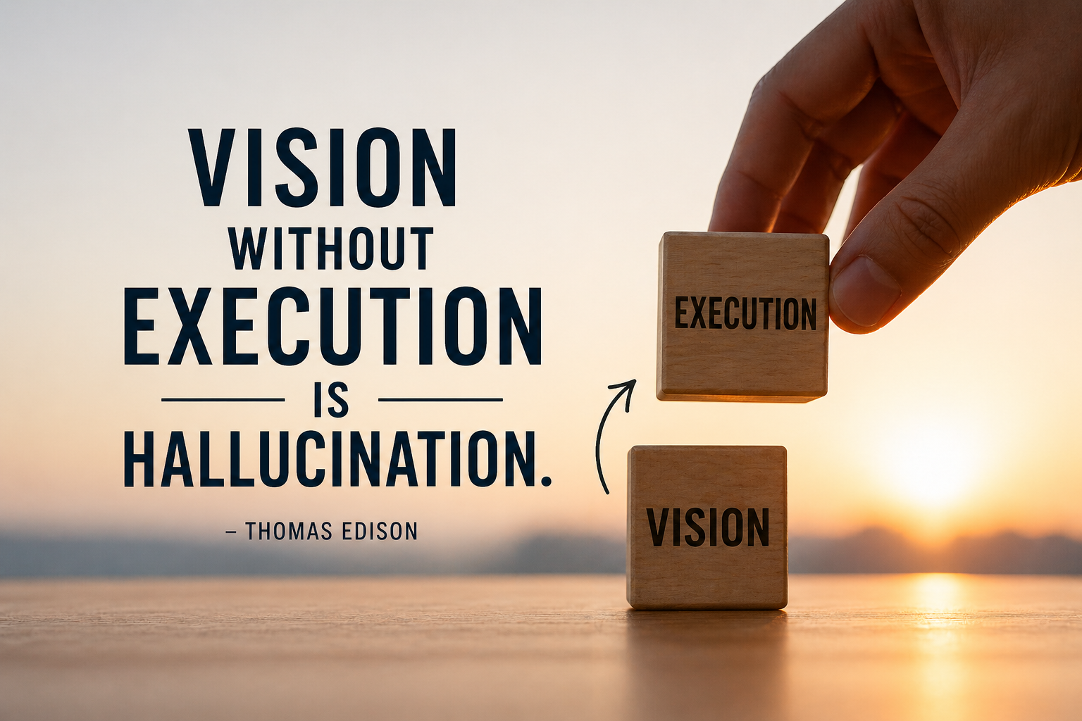 "Vision Without Execution Is Hallucination" - Thomas Edison